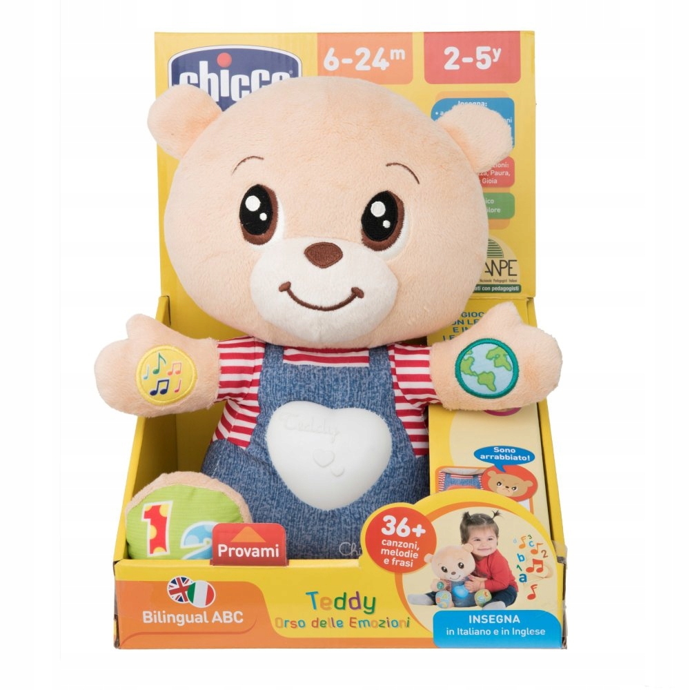 Chicco plyšový medvedík 30 cm 6 m